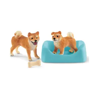 schleich Shiba Inu mother and puppy