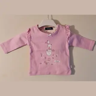 Blue Seven Baby T-shirt Uiltje Roze Maat 62
