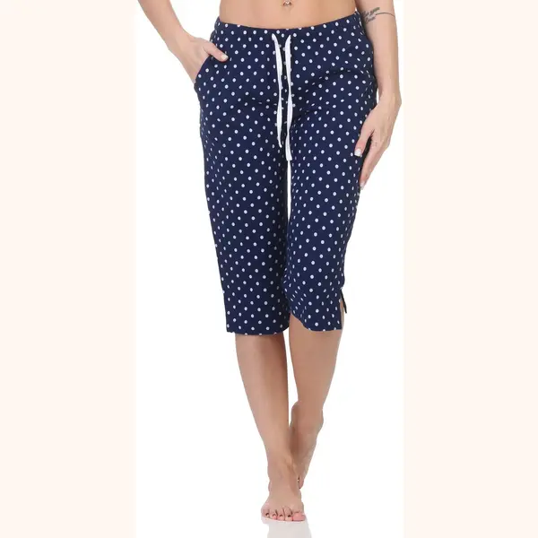 Normann Dames Pyjama Capri Broek 3/4 Lengte - Mix & Match - Perfect Te Combineren thumbnail