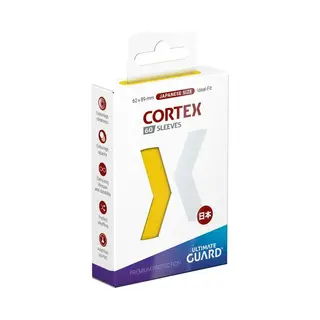 Ultimate Guard Ultimate Guard Cortex Sleeves Japanese Size (60) - Yellow Card Sleeves (Japanese Size)