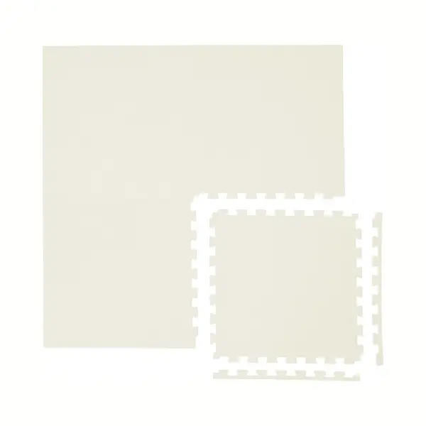 LittleTom Kinder Speelmat Beige - 4 Delen Van 50 X 50 Cm - Eva Puzzelmat 100x100 Cm - Vloermat Kruipmat thumbnail
