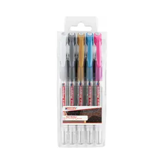 Edding 2185 Gel Rollerball – Goud, Zilver, Wit, Metallic, Roze Metallic – 5-0, 7 Mm – Gelpen Om Te Schrijven, Tekenen, Voor Mandala's, Bullet