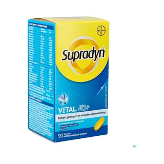 Supradyn Vital 50+ Multivitamine Vitaliteit Met Ginseng 90 Tabletten