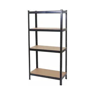Mcw-D67, Werkplaatsrekken, 160x80x40cm, Belastbaar Tot 320kg Mvg-gecertificeerd ~ Zwart