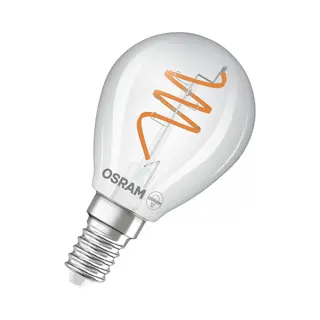 Osram Led Vintage P40 E14 4, 6W 927 Spiral Filament Klar Dim