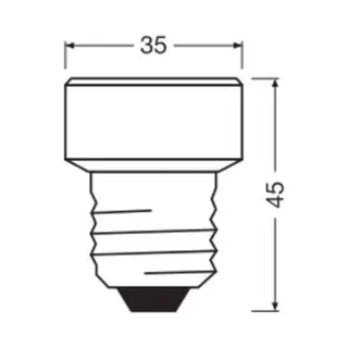 Osram Led Star Flat E27 3, 5W 2.700K 3-Step-dim Wechselring