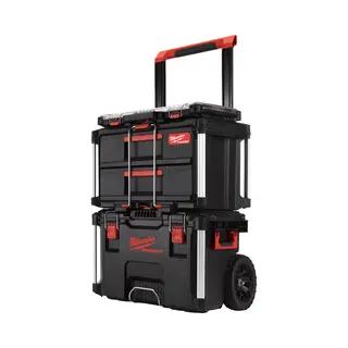 Milwaukee Packout™ - Startset Trolley Box Met 2 LadeBox En Slim Organiser - IP65 Weerbestendig (2 Stuks)