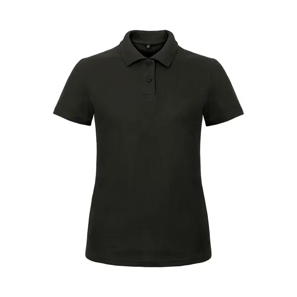 B&C Ladies Piqué Damen Polo Shirt - PWI11, Größe, M, Farbe, Black thumbnail