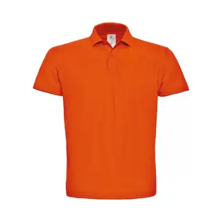 B&C Heren Oranje Polo Regular Fit Maat Xxxxl (4XL) 100 % Katoen