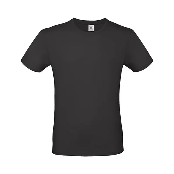 B&C Collection #E150 Mens Plain Cotton Tee Leichte, Gerade Passform - Schwarz (Xl) thumbnail
