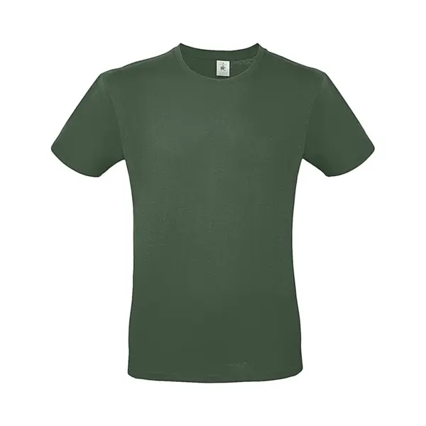B&C Collection #E150 Mens Plain Cotton Tee Leichte, Gerade Passform - Flaschengrün (L) thumbnail
