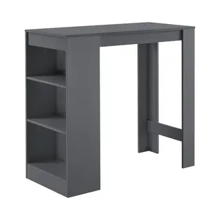 [en.casa] Bartisch Kouvola Bistrotisch Esstisch 110 X 50 X 103 Cm Küchentisch Küchentheke Mit 3 Fächern Stehtisch Bartheke Für Esszimmer