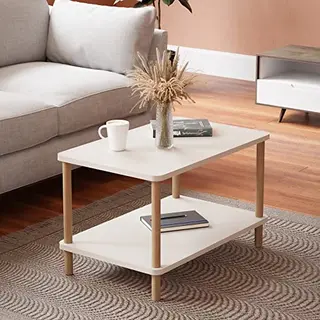 en.casa Salontafel Jelling 43x70x44 Cm Wit