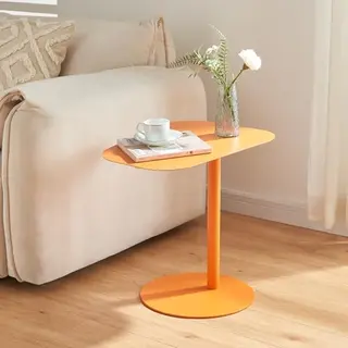 [en.casa] - Beistelltisch Nastätten 50x50x38 Cm Orange