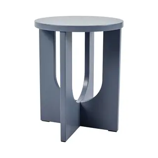 Beistelltisch Kysdajore 50x40 Cm Graublau [en.casa]