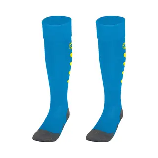 Jako Unisex Stutzenstrumpf Roma, Jako-Blau/Neongelb, 35-38
