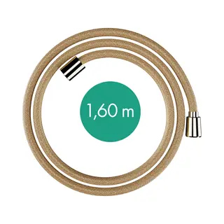 Hansgrohe, Doucheslang, Designflex Brauseschlauch 160 Cm Goldoptik Poliert (160 cm)