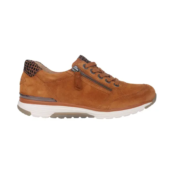 Gabor Rollingsoft Sensitive 76.973.01 - Dames Rollende Wandelsneaker - Bruin - Maat 38.5 (Eu) 5.5 (Uk) thumbnail