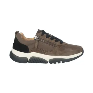 Gabor Rollingsoft Sensitive 76.938.30 - Dames Rollende Wandelsneaker - Bruin - Maat 37 (Eu) 4 (Uk)