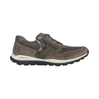 Gabor Rollingsoft Sensitive 76.969.30 - Dames Rollende Wandelsneaker - Grijs - Maat 42 (Eu) 8 (Uk)