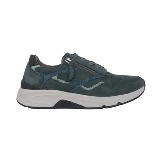 Gabor Rollingsoft Sensitive 96.896.43 - Dames Rollende Wandelsneaker - Groen - Maat 37.5 (Eu) 4.5 (Uk)