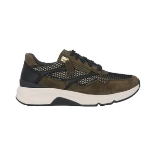 Gabor Rollingsoft Sensitive 96.896.44 - Dames Rollende Wandelsneaker - Groen - Maat 38 (Eu) 5 (Uk)
