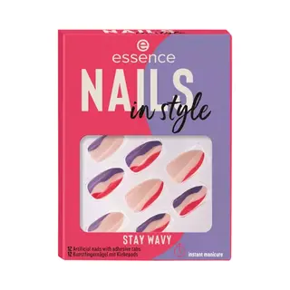 Essence Nägel im Stil Finger Nägel Multicolor Muster 12 Stk. Blister