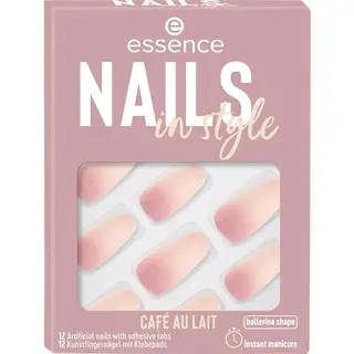 Essence nails in style Vingernagels Roze, Wit Patroon 12 stuk(s)