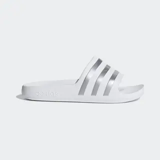 Adidas Sportswear Strand-/badschoen 'Adilette Aqua' Zilver / Wit