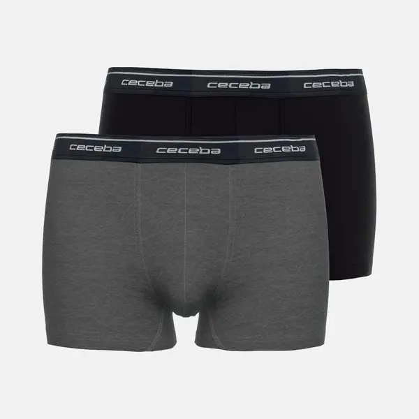 Ceceba Monza 2-pack Heren Boxer - Grijs/Zwart thumbnail
