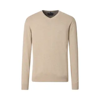 Casamoda - Herren Pullover Mit V-Ausschnitt (004430), Größe, 5XL, Farbe, Sand (657)