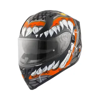 Bogotto Motorradhelm V128 Naga Helm, Integriertes Sonnenvisier