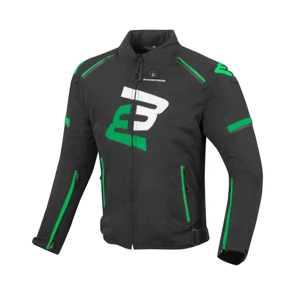Bogotto Sparrow Wasserdichte Motorrad Textiljacke, Schwarz/grün, Xs thumbnail