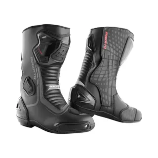 Bogotto Race-X Motorrad Stiefel, Schwarz, 42