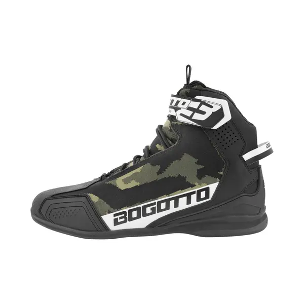 Bogotto Tokyo Camo Perforierte Motorrad Schuhe, Camouflage, 42 thumbnail