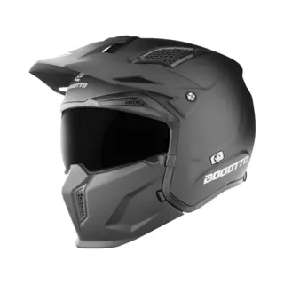 Bogotto Radic 22.06 Helm, Schwarz Matt, Xs