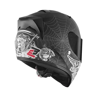Bogotto H128 Grim Evo Helm, Schwarz/weiß, L