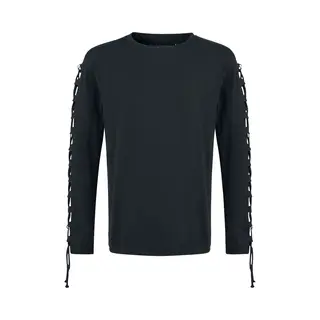 Gothicana By Emp Cut The Cord Long-sleeve Shirt Black
