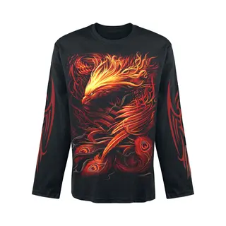 Spiral Phoenix Arisen Langarmshirt Schwarz In Xxl