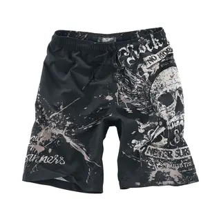 Rock Rebel By Emp Swimming Time Badeshort Schwarz In 4XL