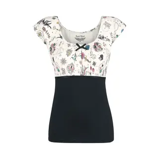 Rock Rebel By Emp Skinny Minnie T-Shirt Black