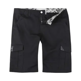 Black Premium By Emp Herren Schwarze Cargoshorts Mit Seitlichen Einschubtaschen 4XL