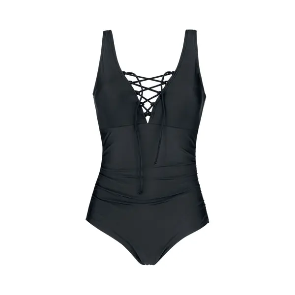 Black Premium By Emp Swimsuit With Lacing Swimsuit Black thumbnail