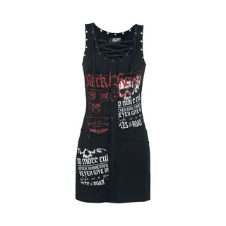 Rock Rebel By Emp Stay A Little Longer Mini Dress Black