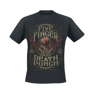 Five Finger Death Punch 100 Proof T-shirt T-Shirt Black