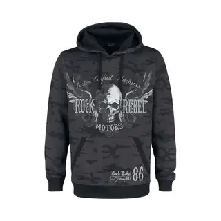 Rock Rebel By Emp Bodies Hoodie Dark Grey