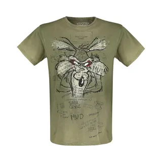 Looney Tunes Wile E. Coyote - Inner Thoughts T-Shirt Khaki