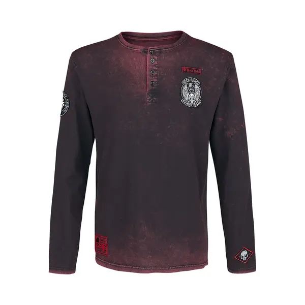 Rock Rebel By Emp Through The Glass Long-sleeve Shirt Burgundy thumbnail