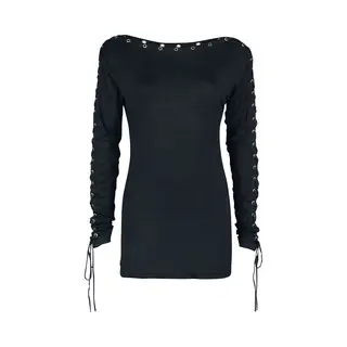 Gothicana By Emp Here To Stay Langarmshirt Schwarz In Xl