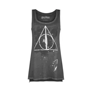 Harry Potter The Deathly Hallows Top Dark Grey